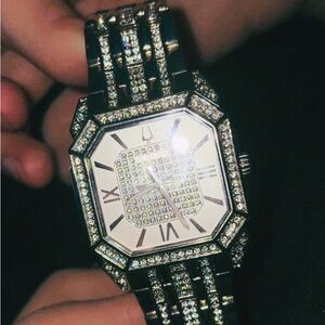 Elegant Black and Silver Watch